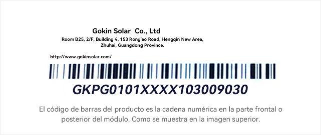 Verificaci&oacute;n de autenticidad de m&oacute;dulos Gokin Solar